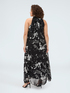 Long Free dress foliage print image number 1
