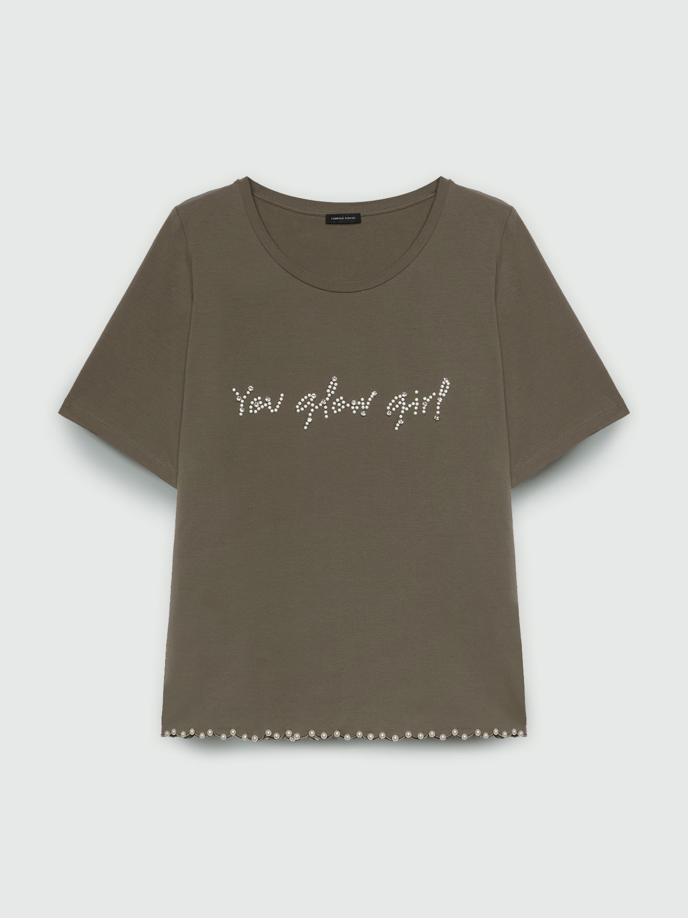 T-shirt with embroidery image number 5