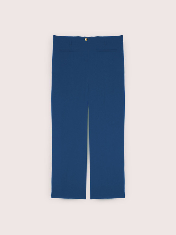 Pantalon Wide Leg en tissu stretch