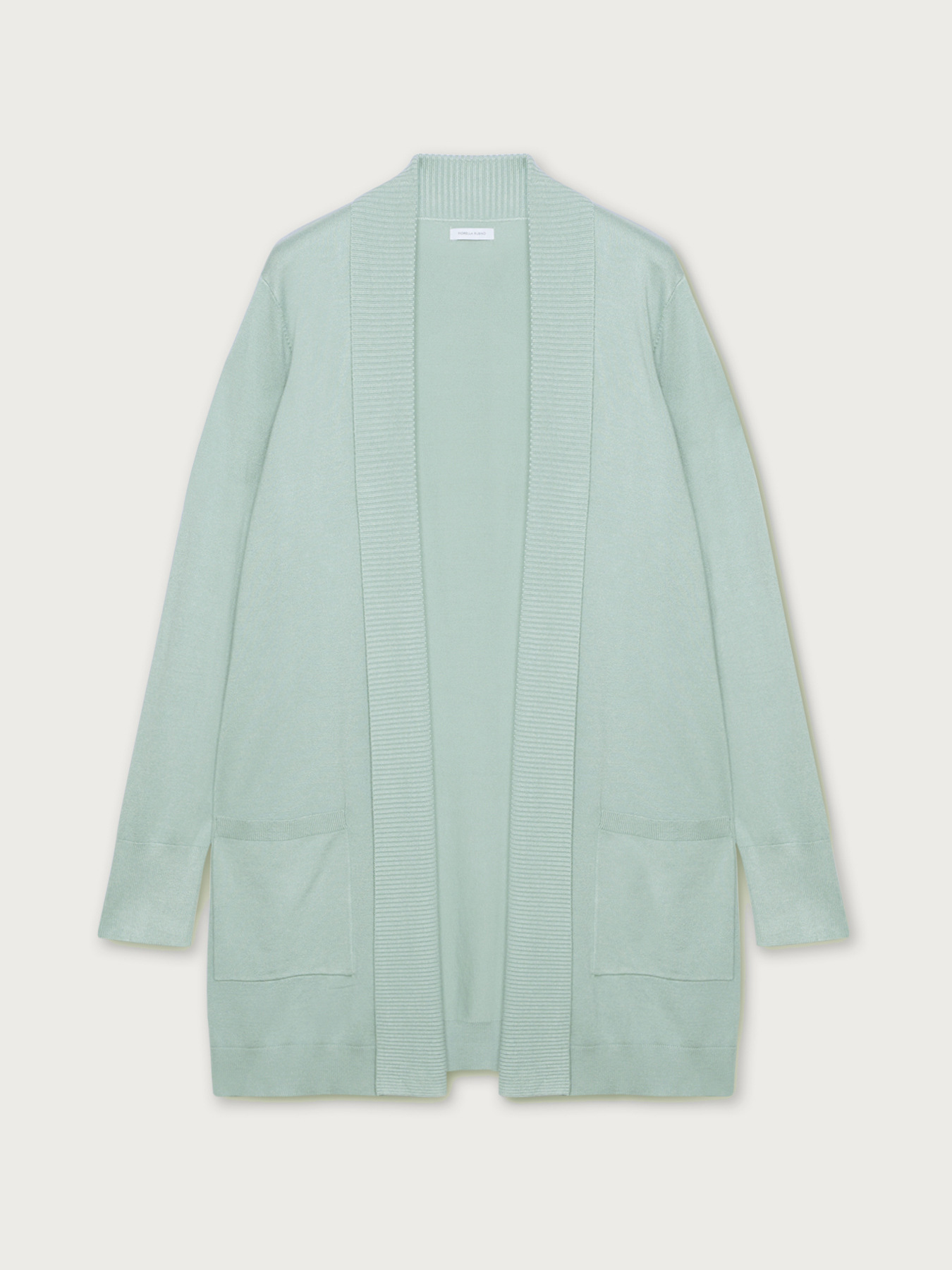 Cardigan lungo in viscosa comfort image number 3