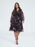 Dream Kleid mit Blumendruck und Cut-outs image number 0