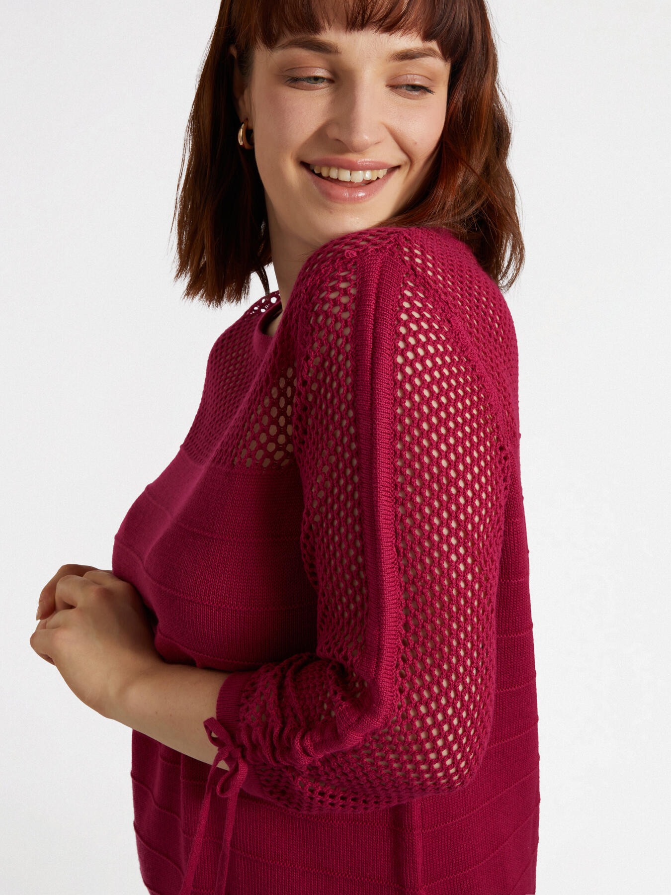 Maglia con arricciature sulle maniche image number 3