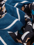Scarf with print and logos image number 1