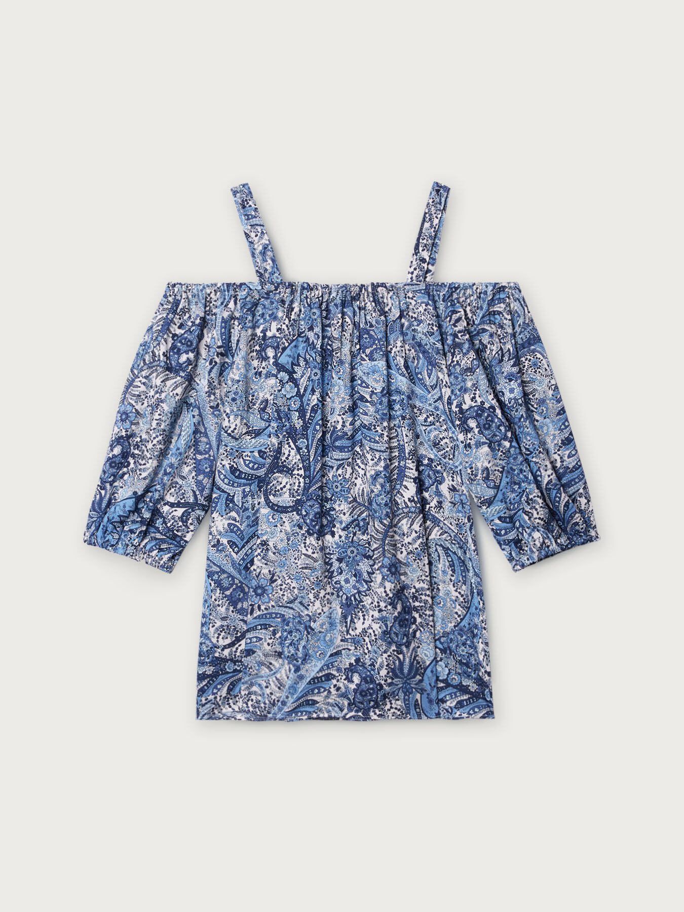 Bluse mit Kaschmir-Druck image number 3