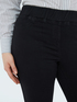 Jeggings total black con vita elasticizzata image number 3