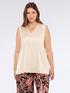 Satin top with V-neck image number 2