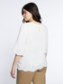 Blouse with lace-effect hem image number 1