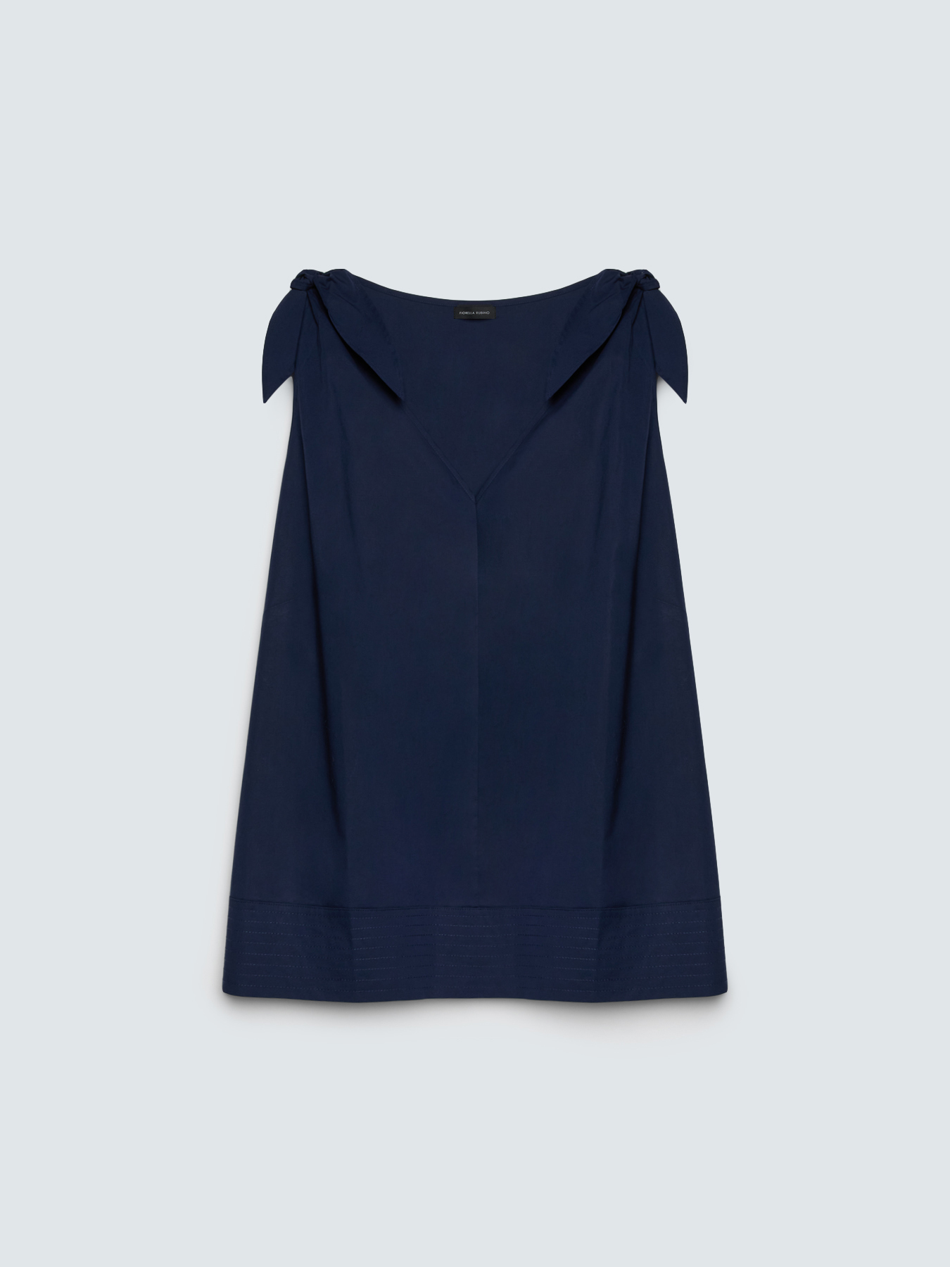 Cotton top with bow knots on the shoulders image number 5
