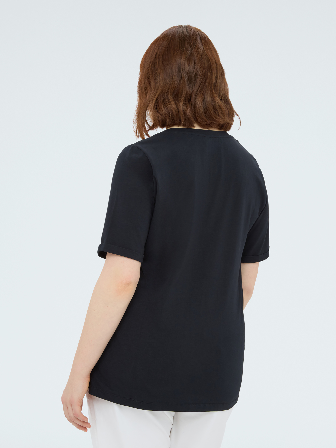 T-Shirt aus Jersey mit Perlen-Stickerei image number 1
