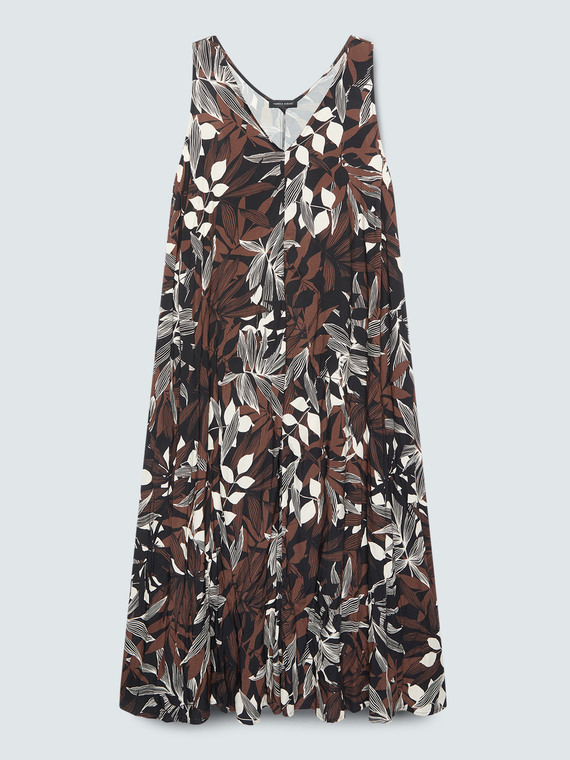 Long V-neck dress