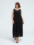 Long empire waist dress in broderie anglaise image number 0
