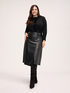 Round-neck sweater with ruffle image number 2