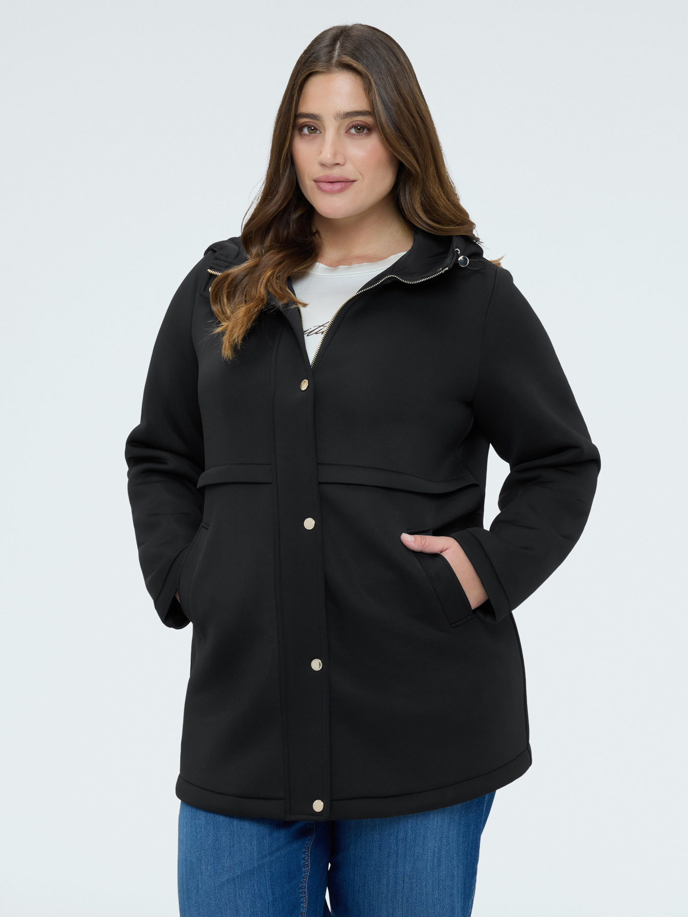 Kapuzenjacke aus Neopren image number 0