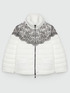 Reversible down jacket with lace print image number 6
