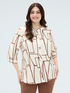Blouse imprim&eacute; g&eacute;om&eacute;trique en viscose image number 0