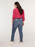 Jeans girlfit Zaffiro con cristalli image number 1