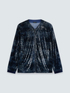 Offener Pullover aus T&uuml;ll mit Pailletten image number 4