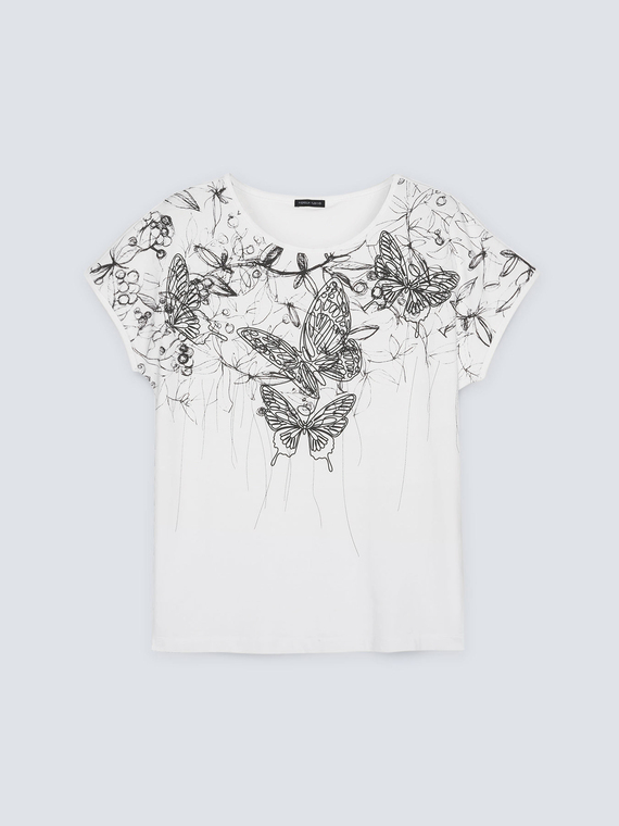 T-Shirt mit Schmetterlingen