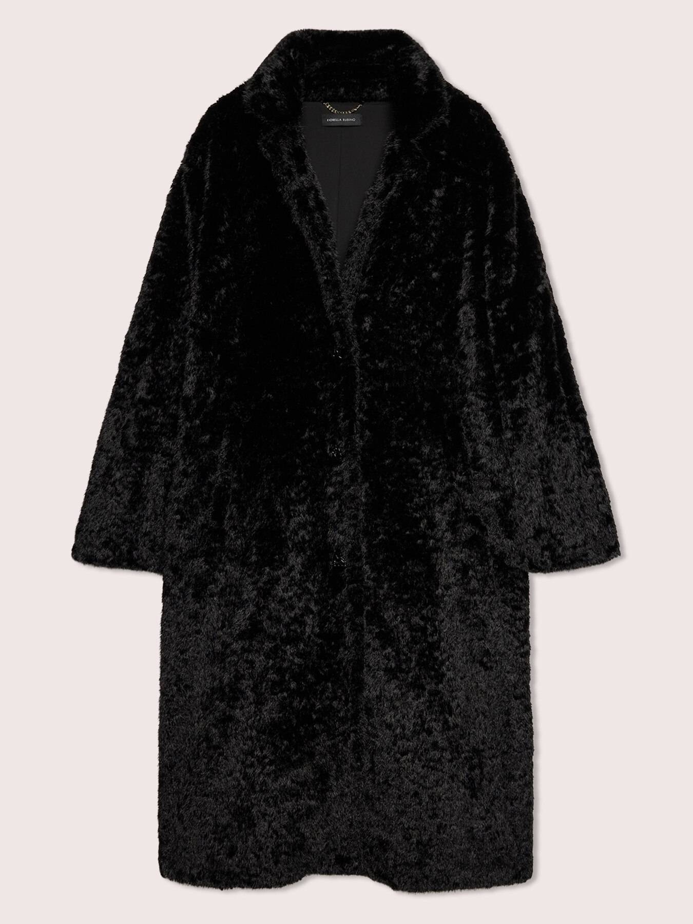 Teddy coat with lapel collar image number 4