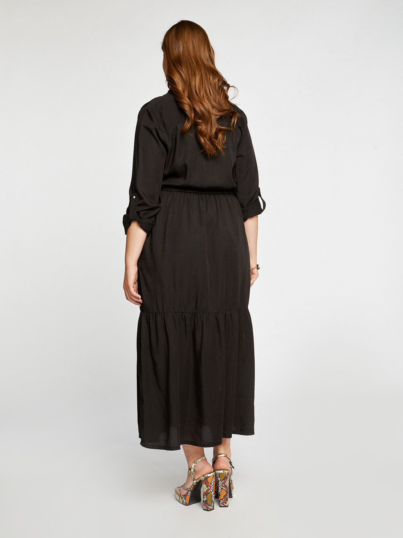 Vestito lungo con cintura image number 1