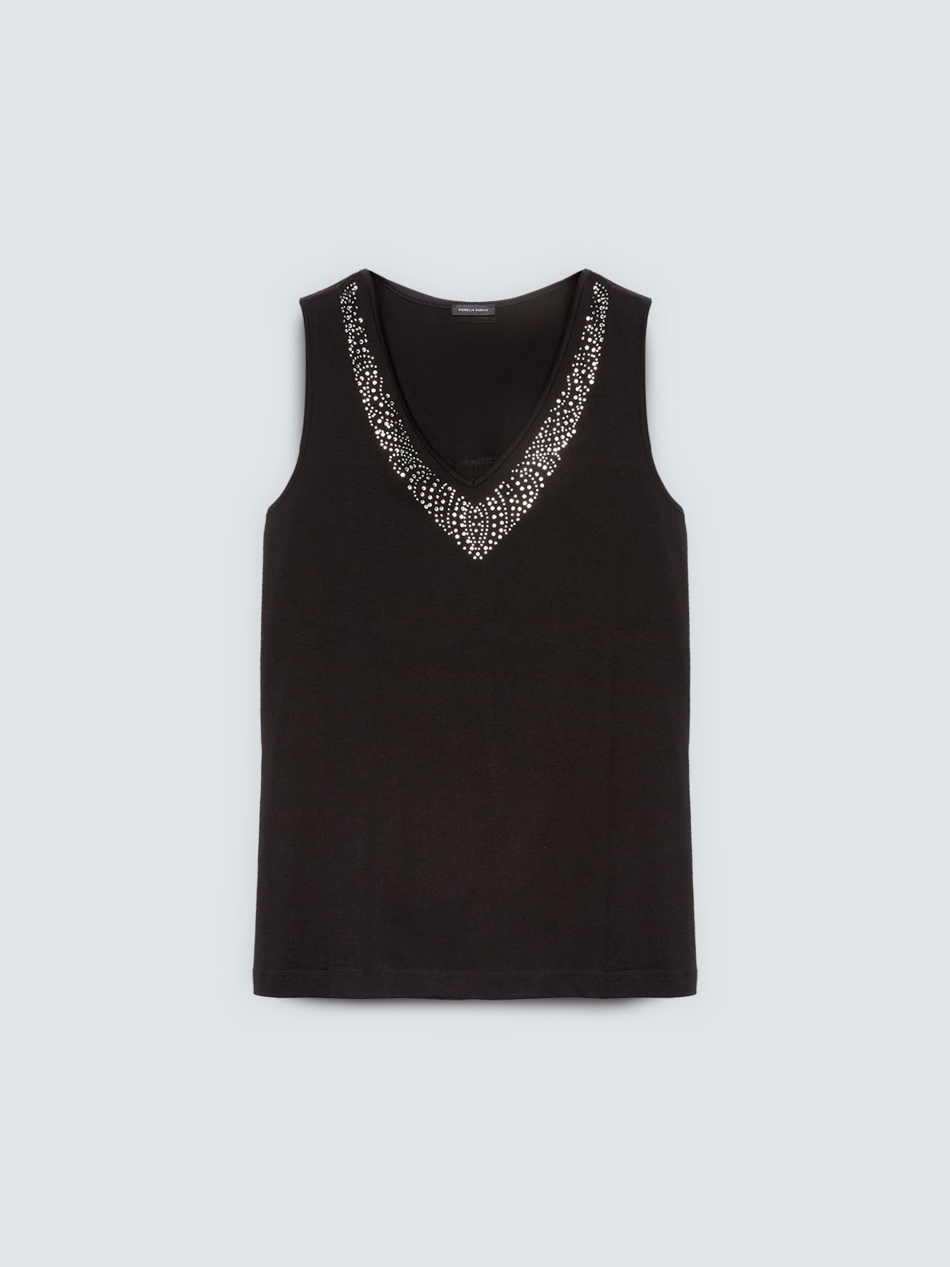 Cotton top with rhinestones image number 4