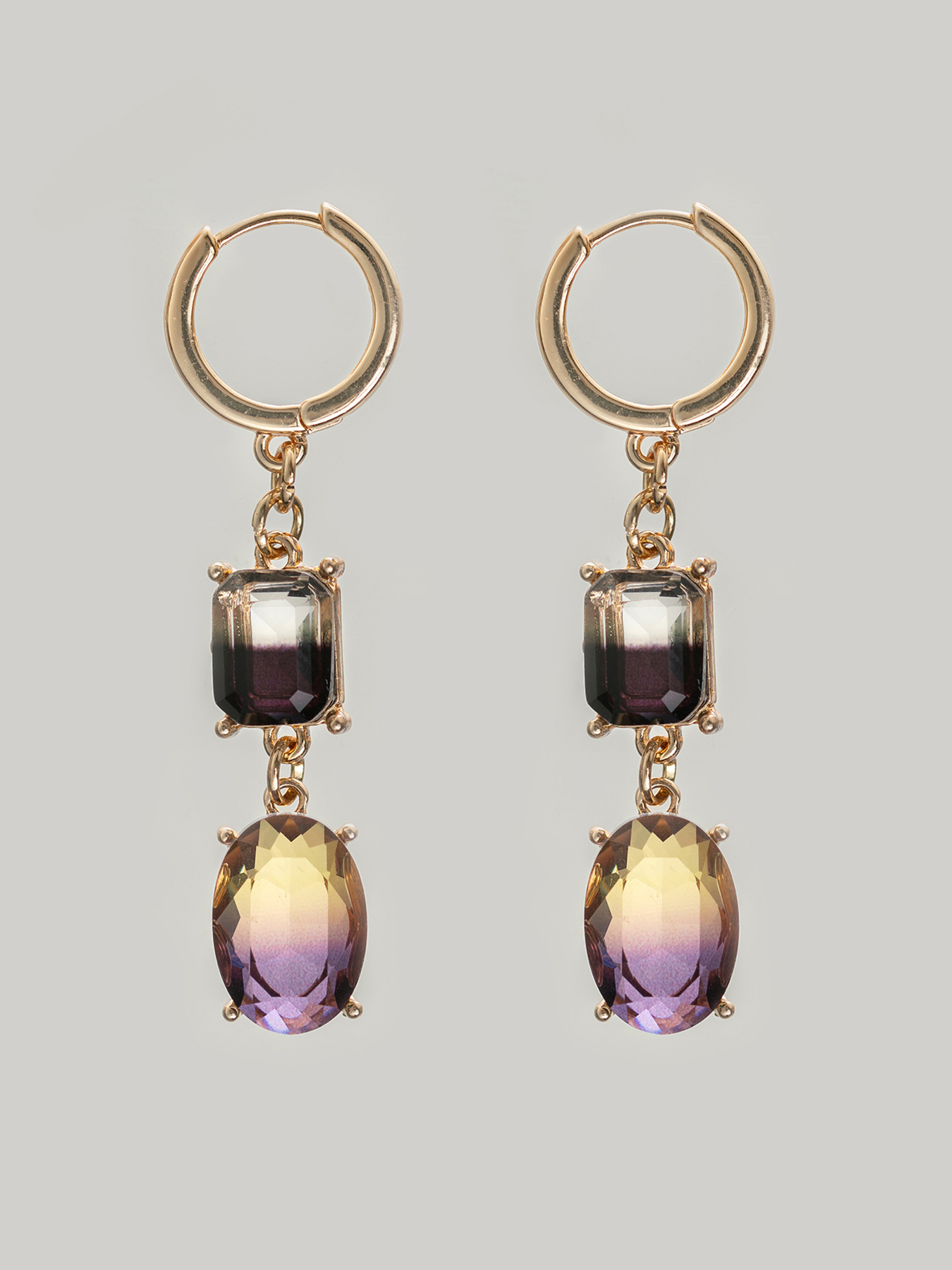 Pendientes colgantes con piedras degradadas image number 2