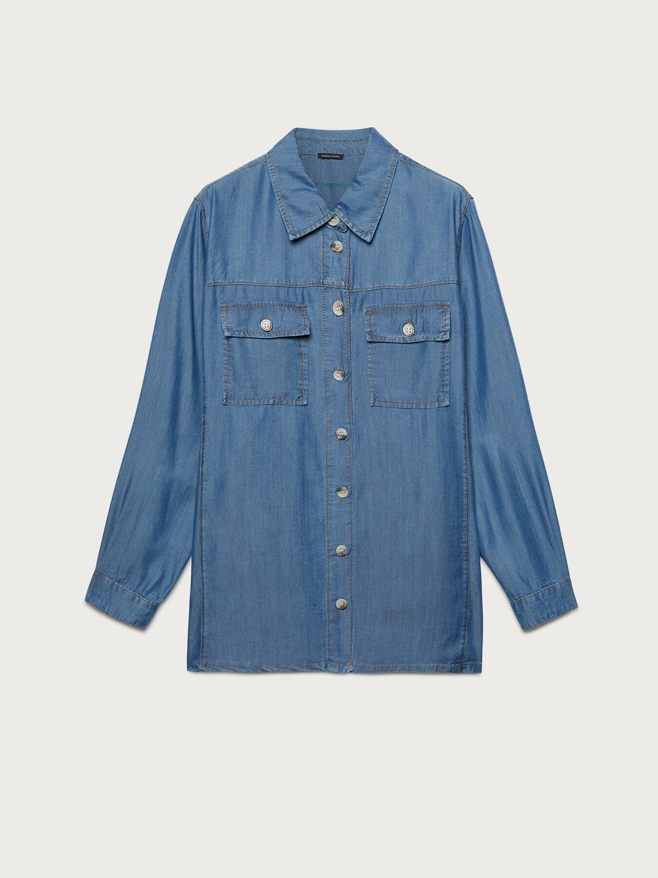 Camisa de tencel image number 3