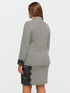 Houndstooth blazer with lace image number 2