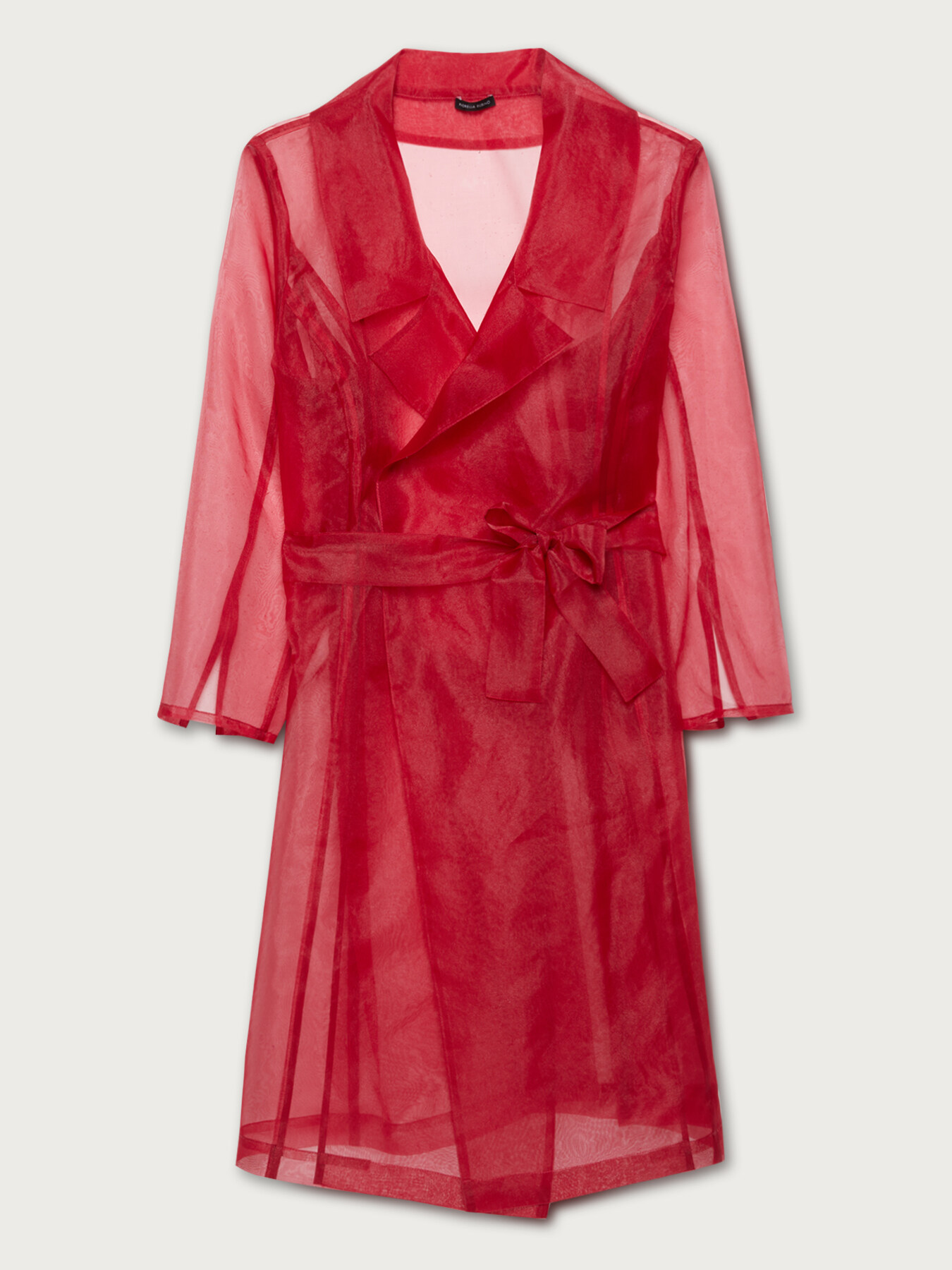 Chaqueta de organza con cintur&oacute;n image number 3