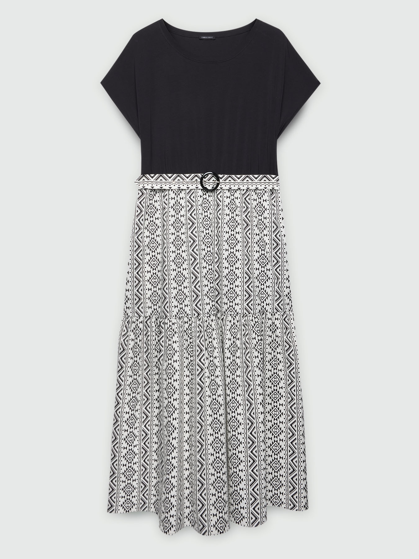 Kleid aus zwei Stoffen image number 4