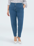 Balloon jeans in cotton blend denim image number 2