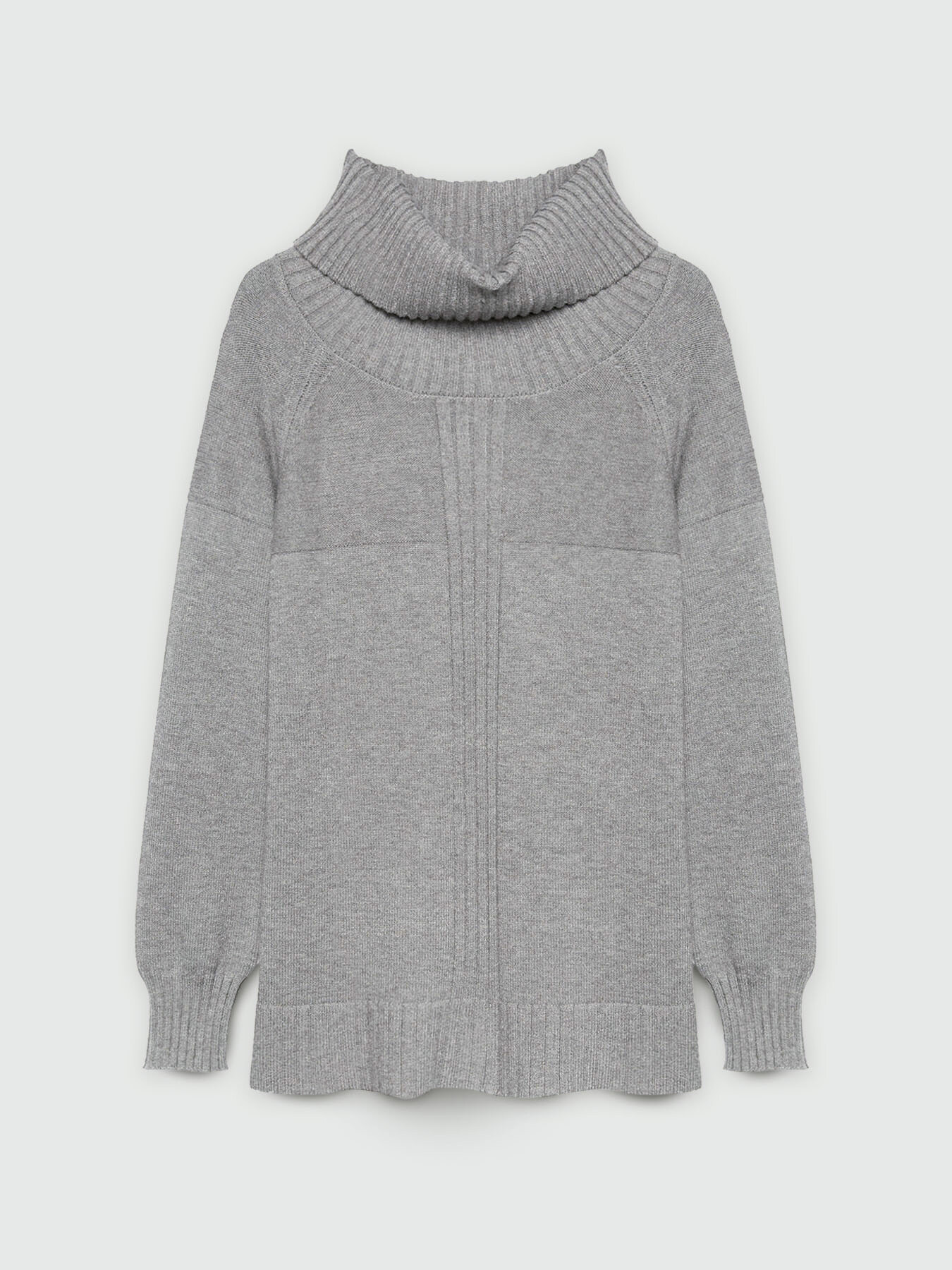 Pullover mit Ringkragen und gerippten Bord&uuml;ren image number 4