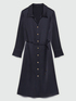 Chemisier dress with belt at the waist image number 5