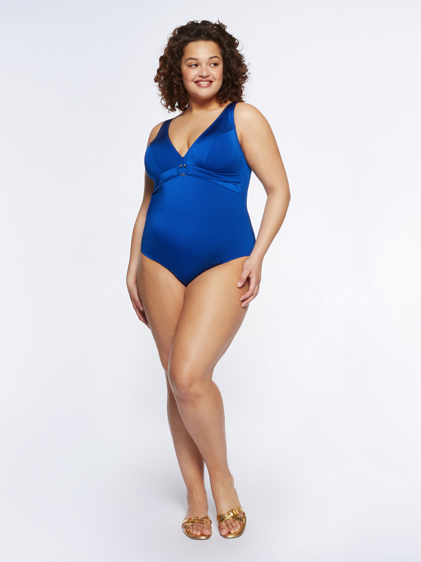 One-piece swimsuit with centre loop image number 0