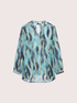 Crepon blouse with all-over print image number 4