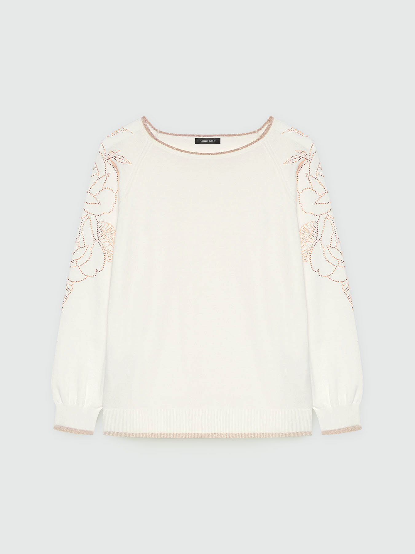 Pull avec broderie à fleurs image number 4