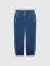 Balloon jeans with contrast stitching image number 4