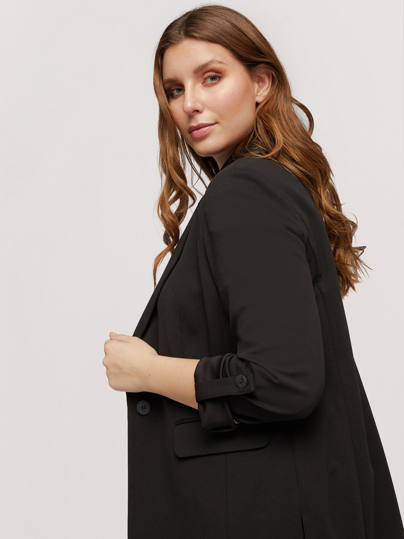 Langer Blazer mit Schlitzen image number 0