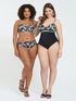Tropical print bikini with ties image number 3