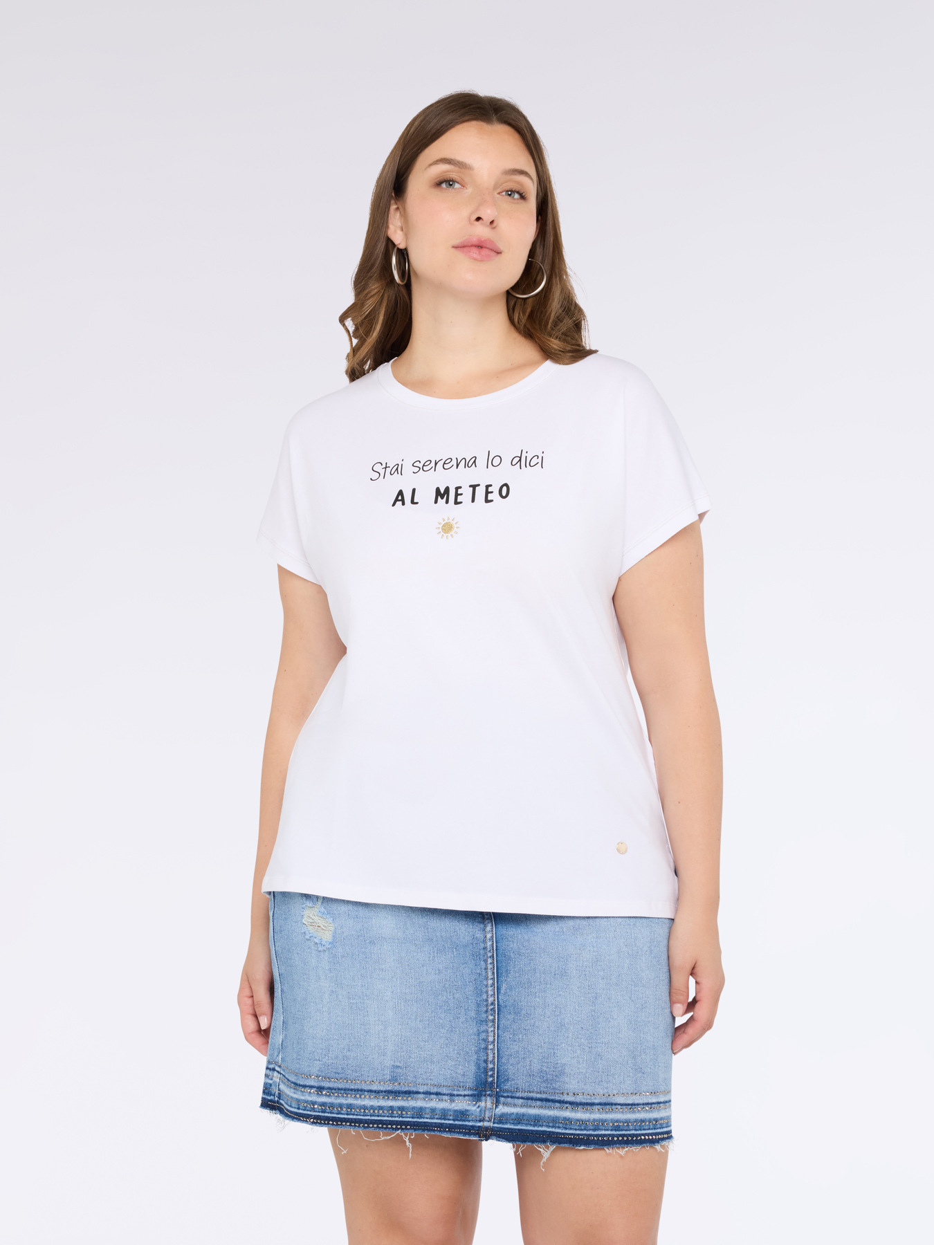 Camiseta de punto jersey con frase divertida image number 3