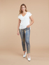 Jeans skinny effetto gold image number 0