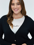 V-neck cardigan with buttons image number 3