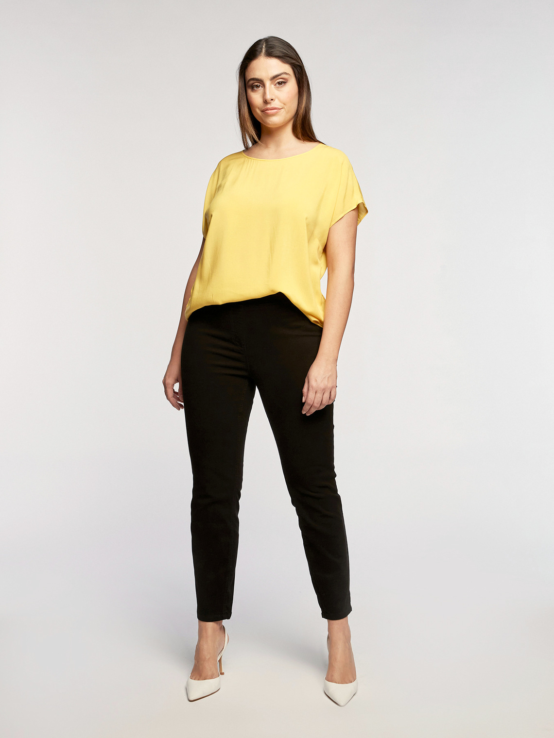 Diamante garment-dyed jeggings 