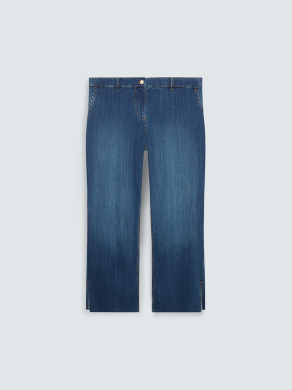 Kick Flare Jeans with Slit