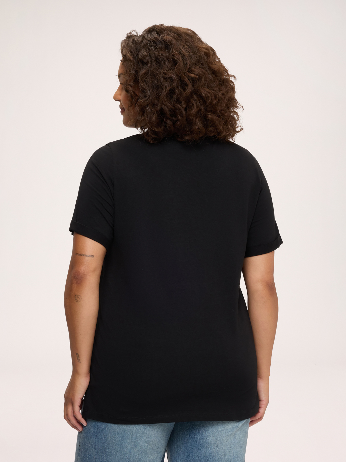 T-shirt en coton avec inscription ironique image number 1