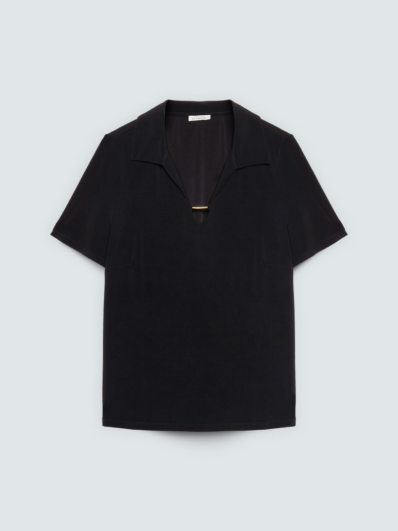 Camiseta de jersey con detalle en el escote image number 4