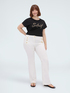 T-shirt en coton avec inscription Soleil image number 0