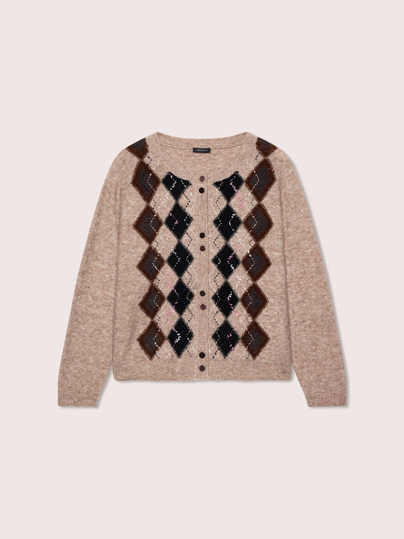 Argyle cardigan