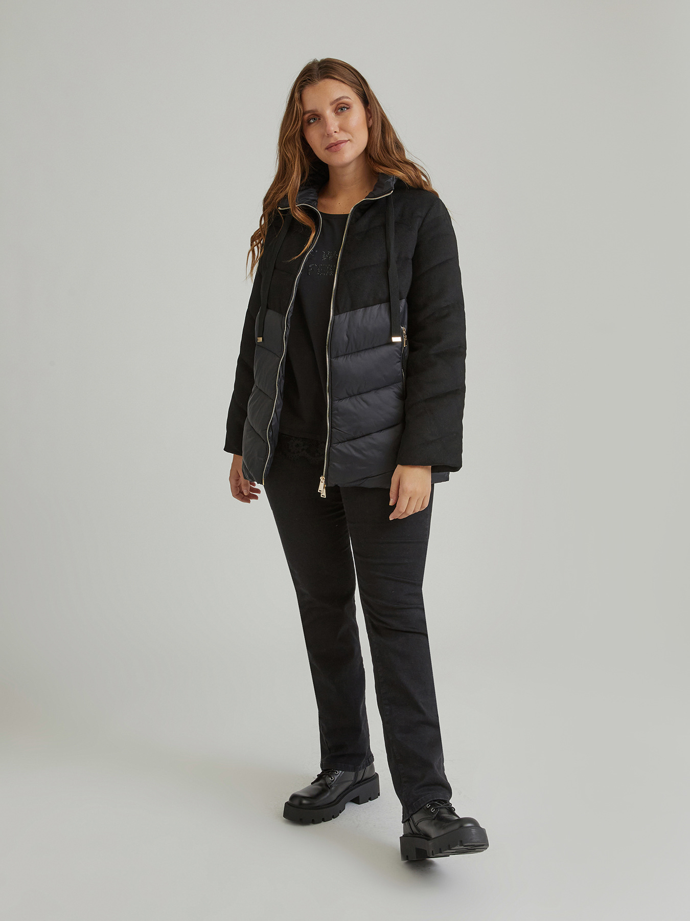 Doudoune en deux tissus image number 0