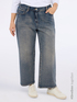 Jeans cropped de pierna ancha image number 0